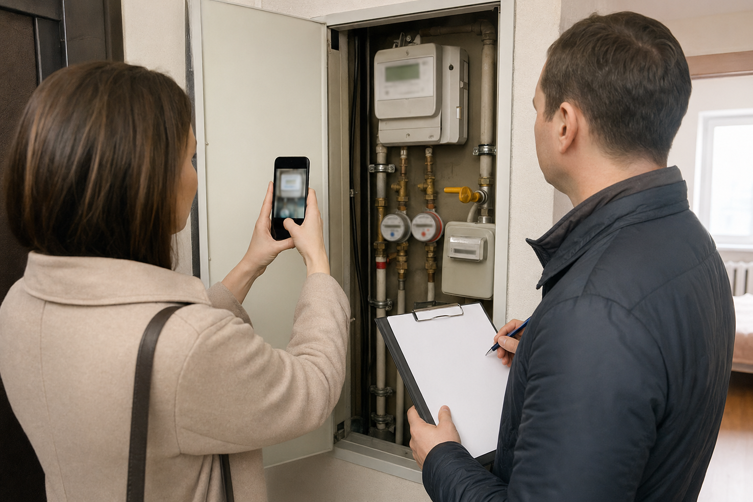 Передача показаний при смене собственника или арендатора: акт, фото счетчиков и проверка начислений